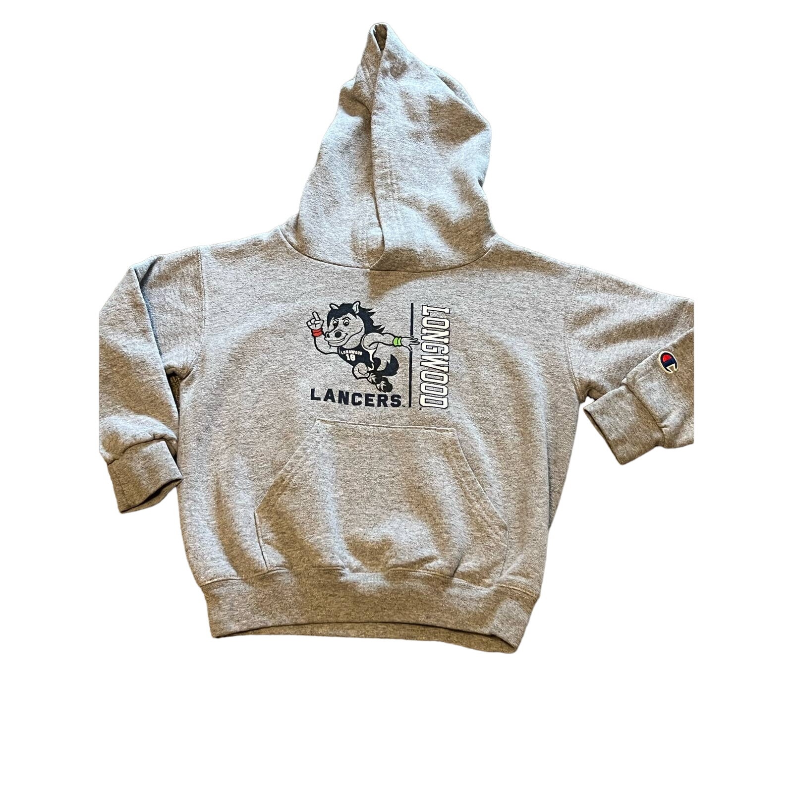 Longwood Lancer Gray Hoody Champion Youth Xs 45